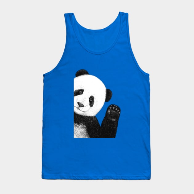 Cute panda Tank Top by kodamorkovkart